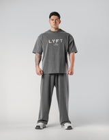 LÝFT Vintage Logo Big T-Shirt - D.Grey