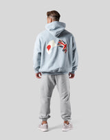 New Flag Oversize Sweat Hoodie - L.Blue