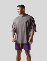 Metal logo Extra Big T-Shirt - D.Grey