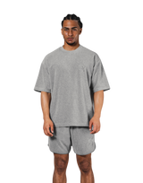 LÝS Logo Pile Big T-Shirt - D.Grey