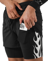 Layered Stretch Shorts - Black Special