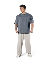 LÝFT Logo Vintage Big T-Shirt V.2 - Blue