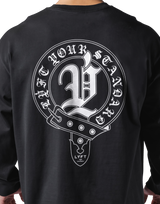 Old English Long T-Shirt - Black
