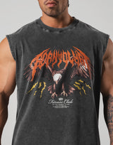 Eagle Graphic Vintage Tanktop - Black