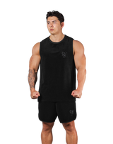 LÝS Logo Pile Tanktop - Black