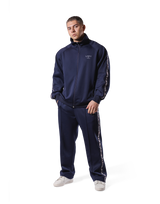 Logo Line Track Jacket - Navy