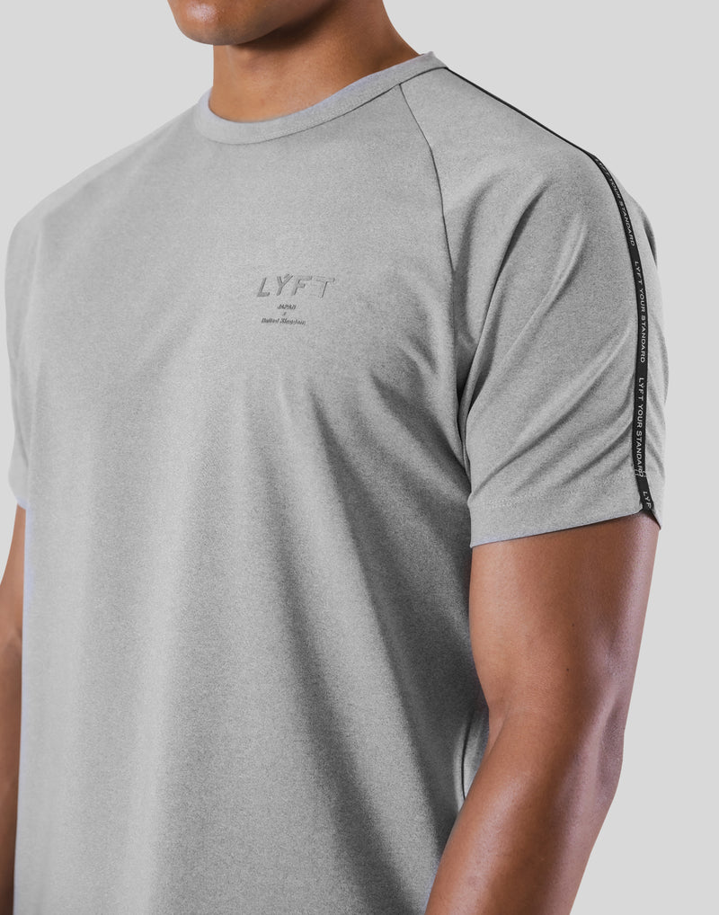 Logo Line Stretch T-Shirt - Grey