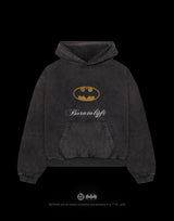 BATMAN / Bat Signal Vintage Hoodie - Black