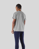 Logo Line Stretch T-Shirt - Grey