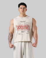 Leg Day Vintage Box Tank Top - Ivory