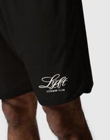 Cursive LÝFT Logo Pile Shorts - Black