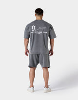 Old Ý Graphic Vintage Big T-Shirt - D.Grey