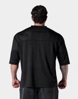 Extra Big Mesh Football T-Shirt - Black