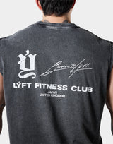 Old Ý Graphic Vintage Tanktop - Black