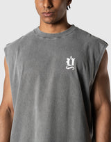 Old Ý Graphic Vintage Tanktop - D.Grey