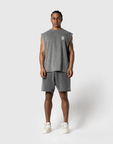 Old Ý Graphic Vintage Tanktop - D.Grey