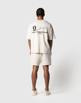 Old Ý Graphic Vintage Big T-Shirt - Ivory