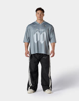 Extra Big Mesh Football T-Shirt - Grey