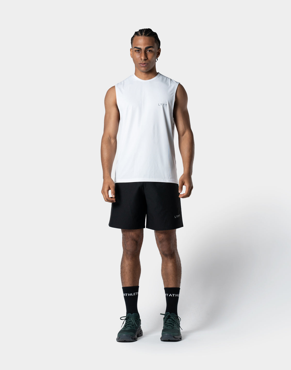 3M Reflector Waffle Tanktop - White