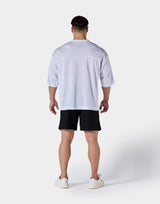 Extra Big Mesh Football T-Shirt - White