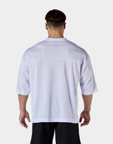 Extra Big Mesh Football T-Shirt - White