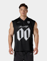 Mesh Football Tanktop - Black