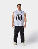 Mesh Football Tanktop - White