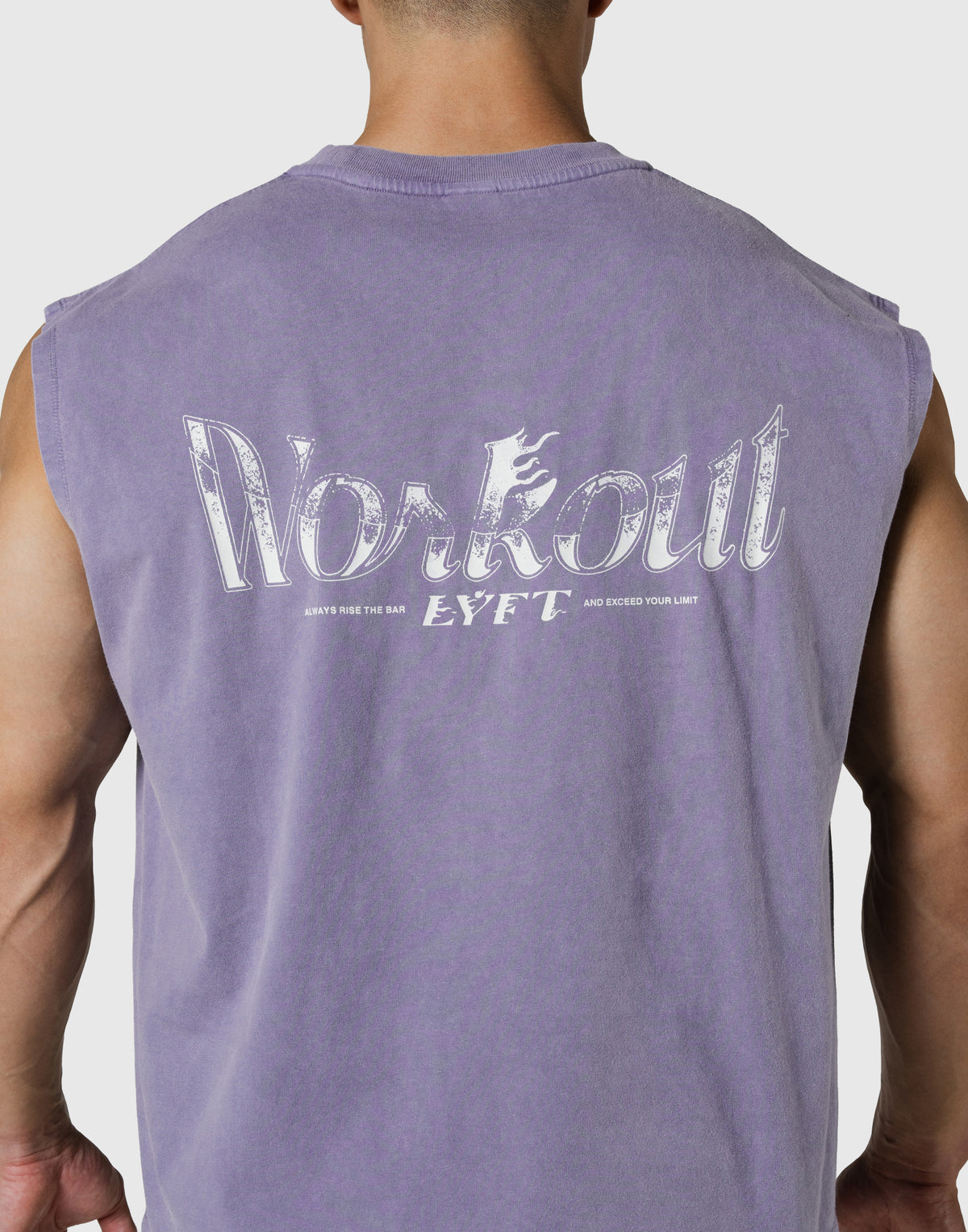 Work Out Graphic Vintage Tanktop - Purple
