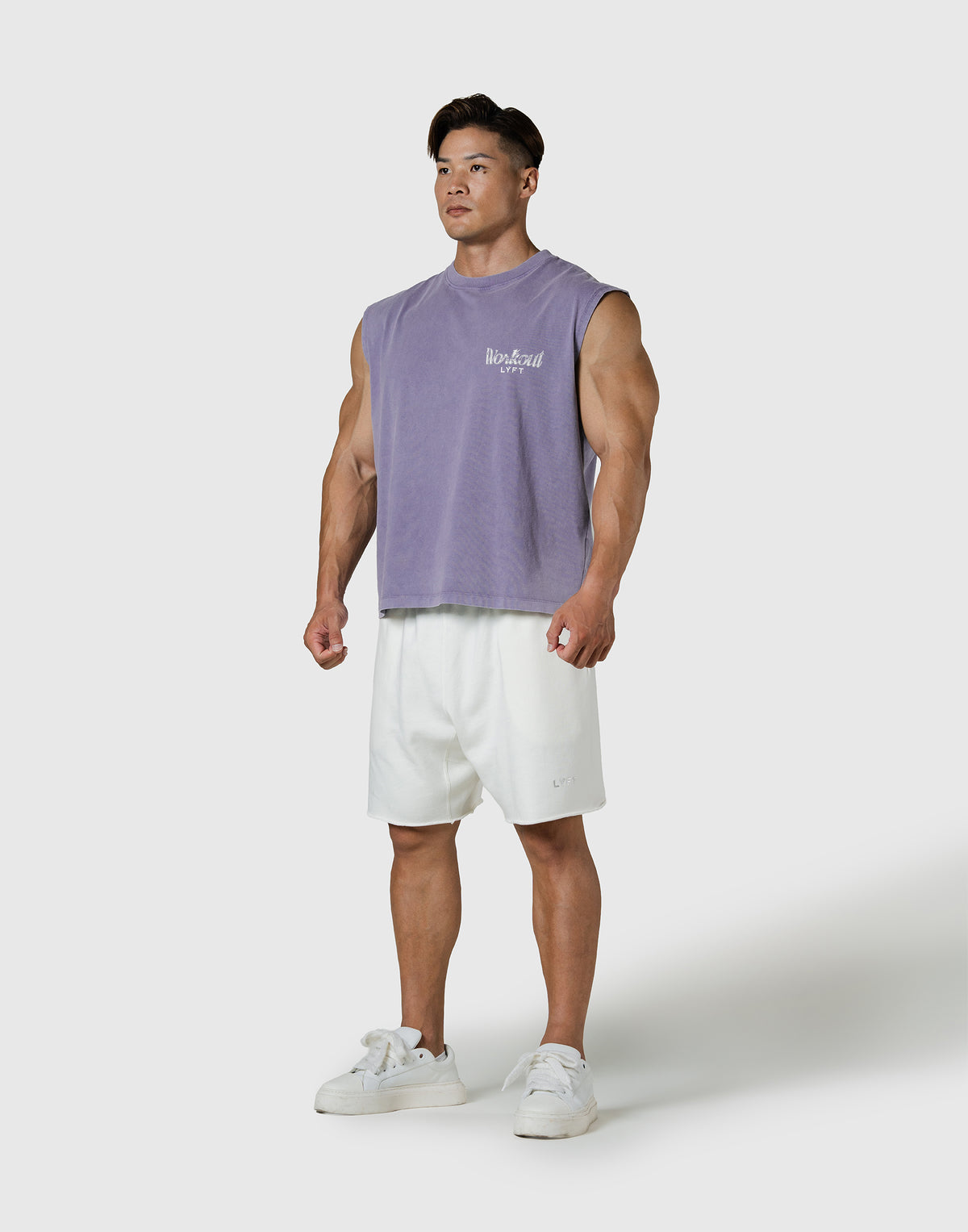 Work Out Graphic Vintage Tanktop - Purple