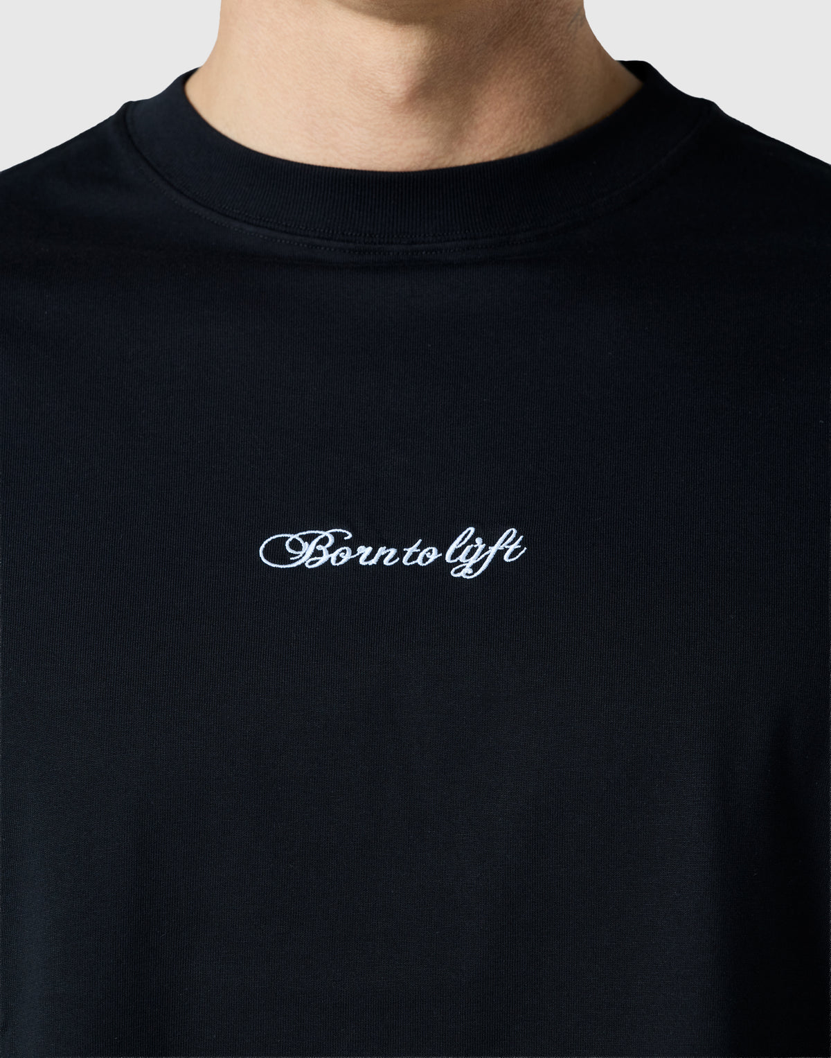 Script Logo Big T-Shirt - Black