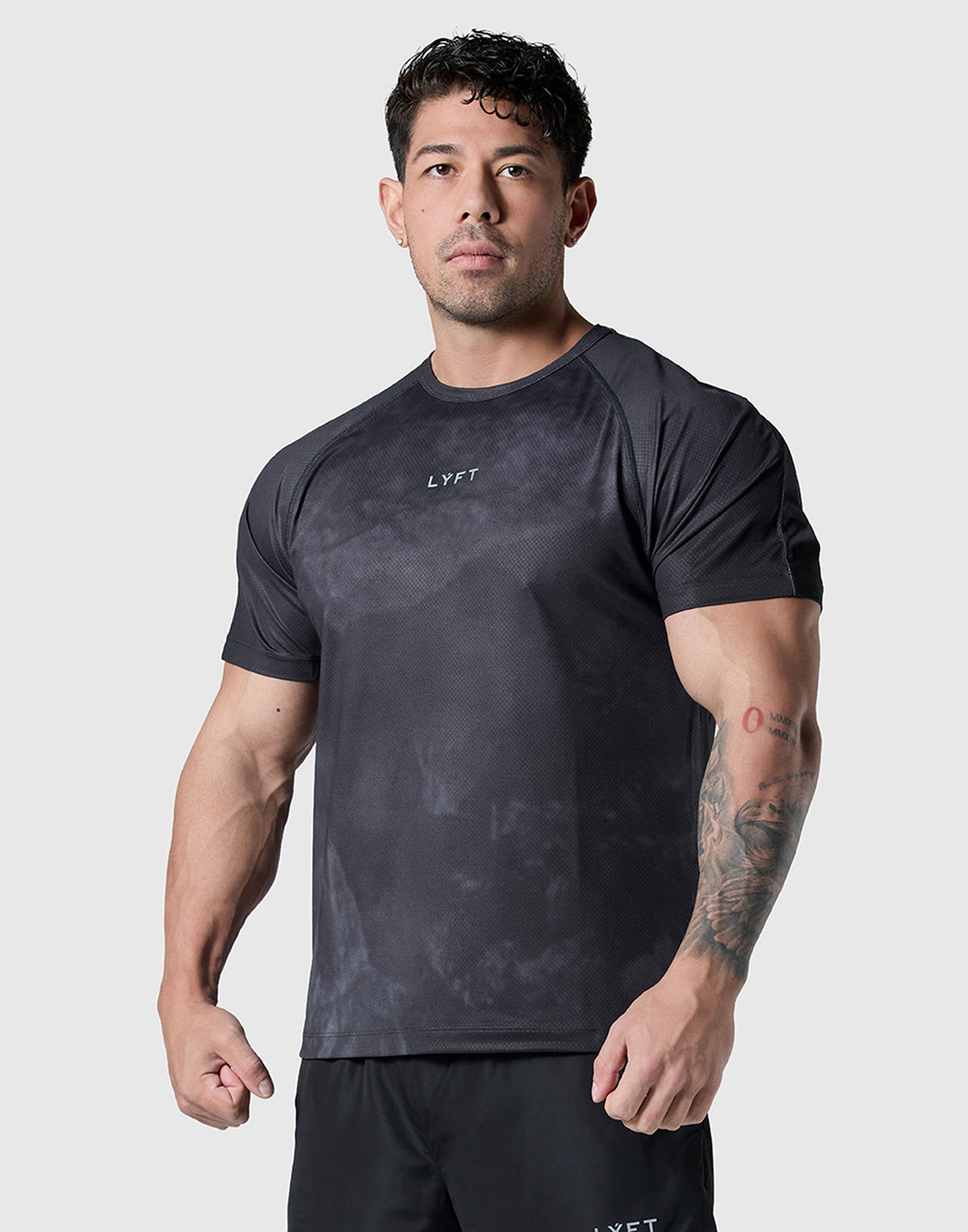 Original Pattern All Print Standard T-Shirt - Black