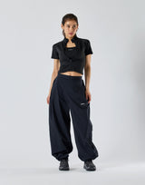 Side Truck Curve Pants - Black