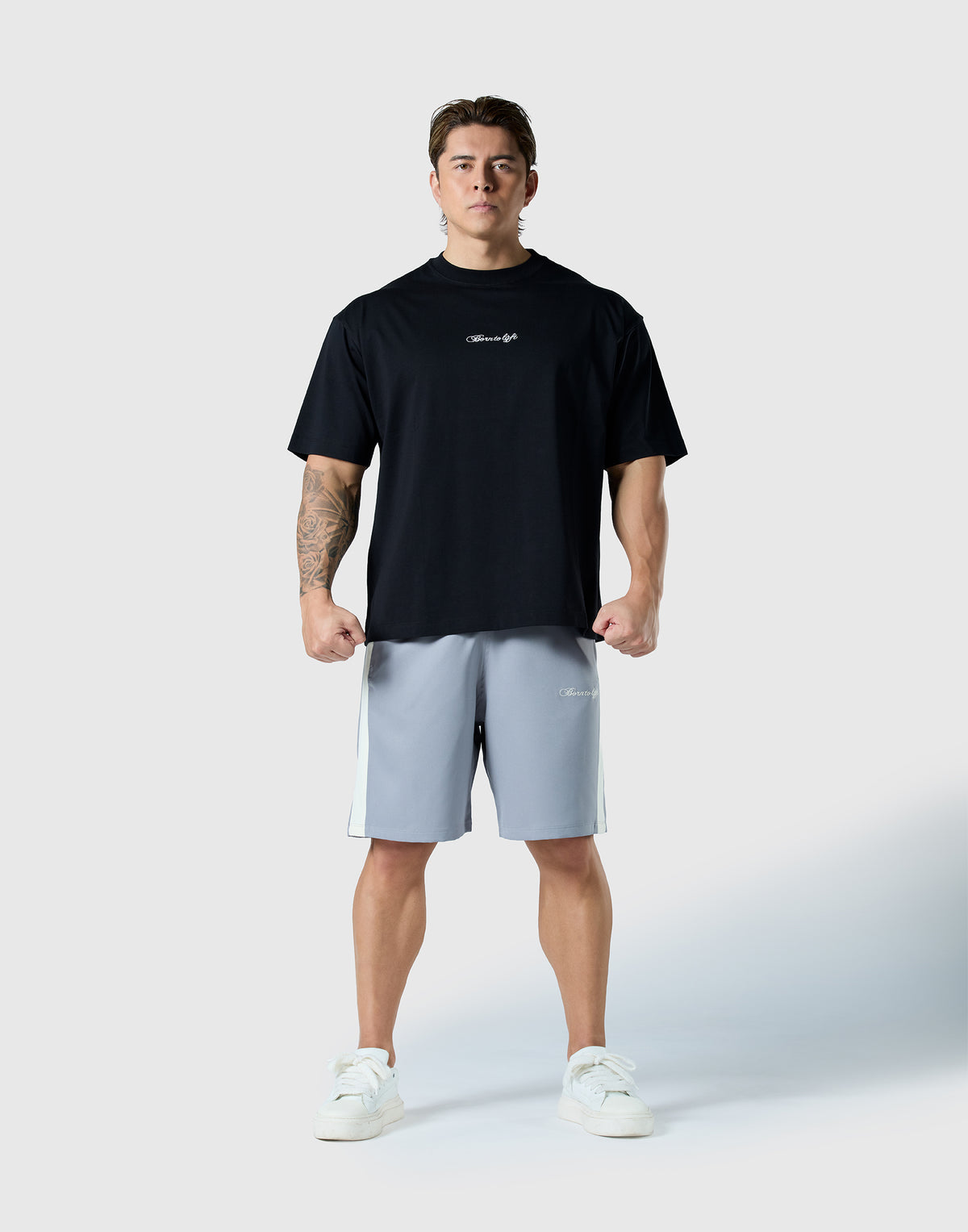 Script Logo Big T-Shirt - Black