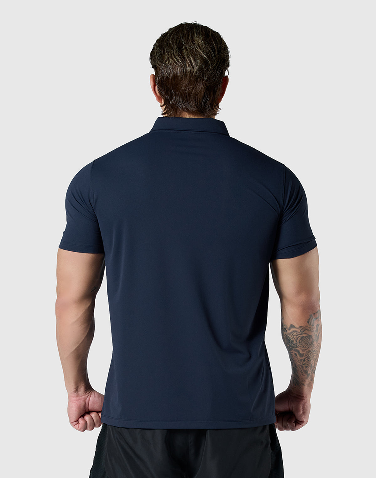 LÝFT Nylon Polo Shirt - Navy