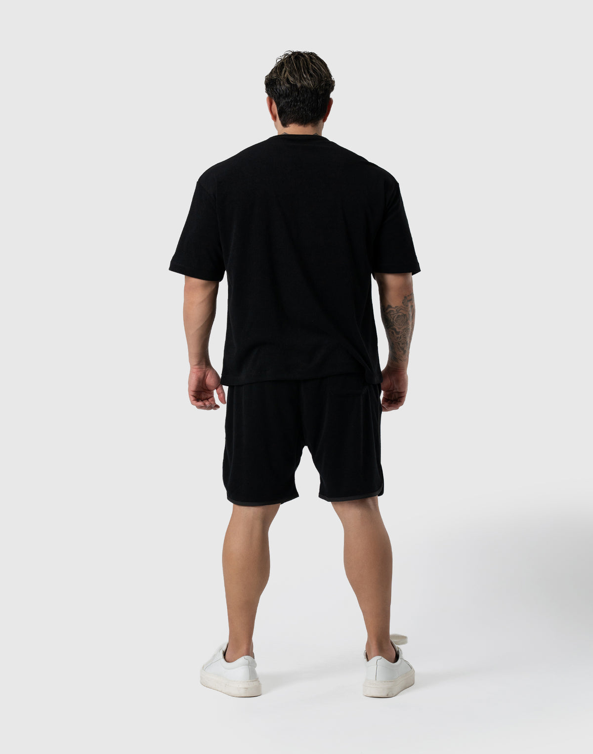 Cursive LÝFT Logo Pile Big T-Shirt - Black