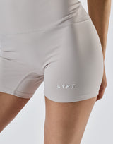 Back Pocket Biker Short Leggings - Ivory