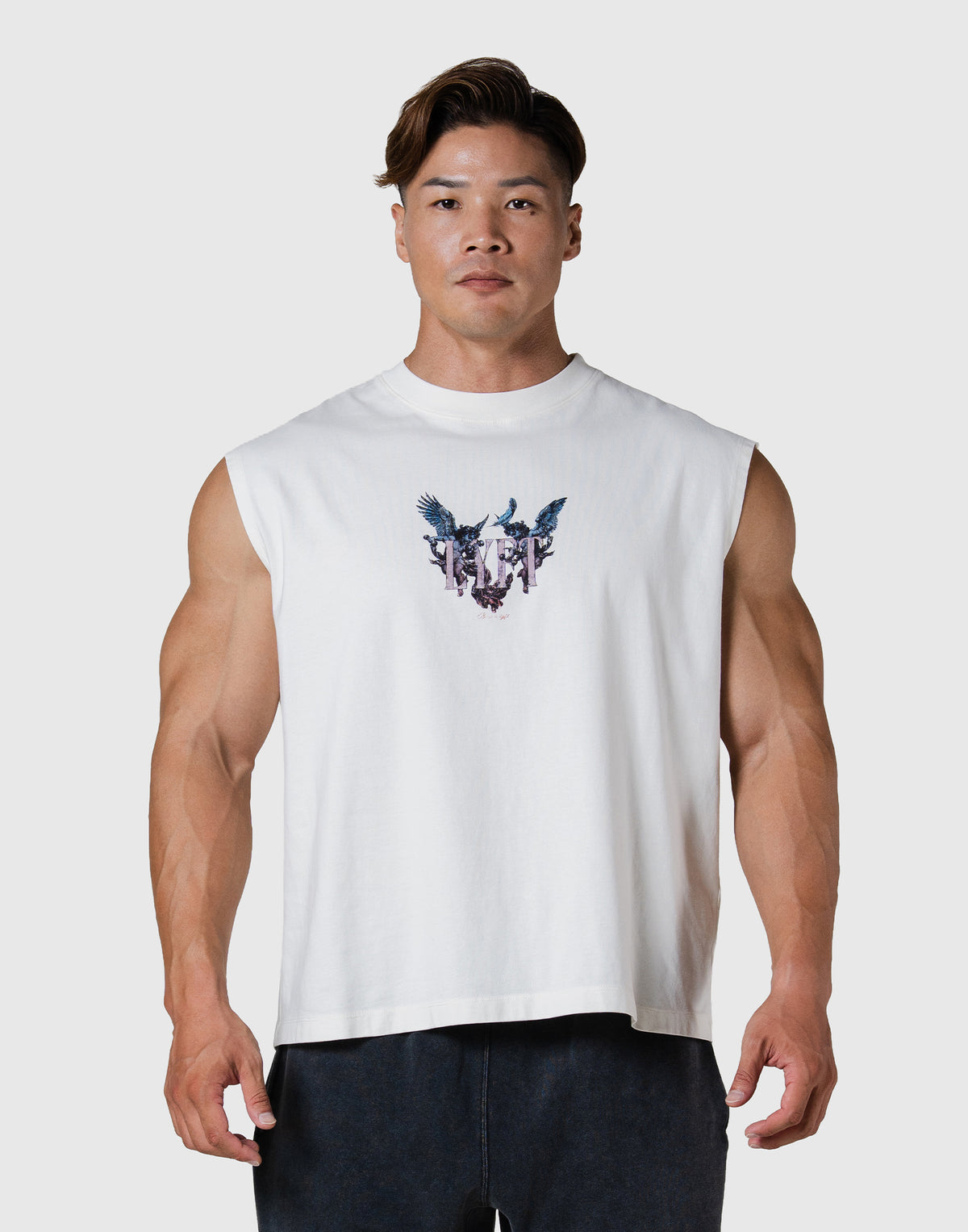 Angel Graphic Vintage Tanktop - Ivory