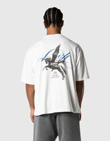 Pegasus Graphic Big T-Shirt - White
