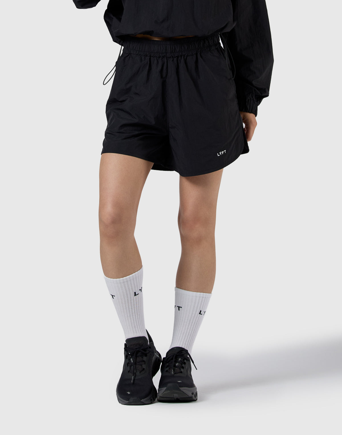 Nylon Athletic Shorts - Black