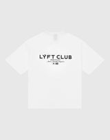 LÝFT CLUB Logo Big T-Shirt - White