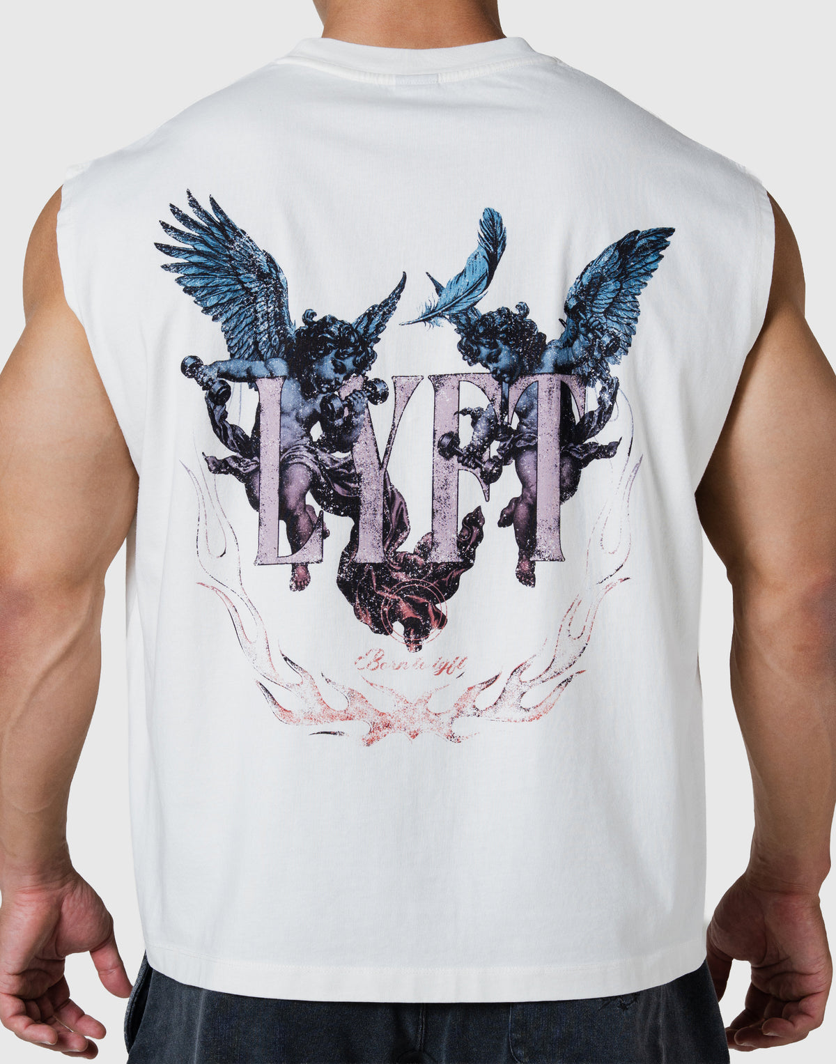Angel Graphic Vintage Tanktop - Ivory