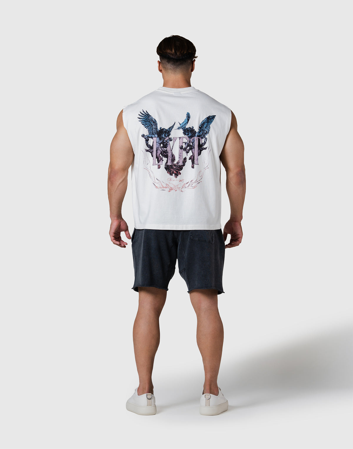 Angel Graphic Vintage Tanktop - Ivory