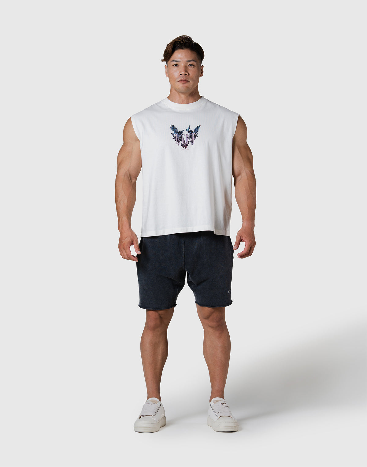Angel Graphic Vintage Tanktop - Ivory