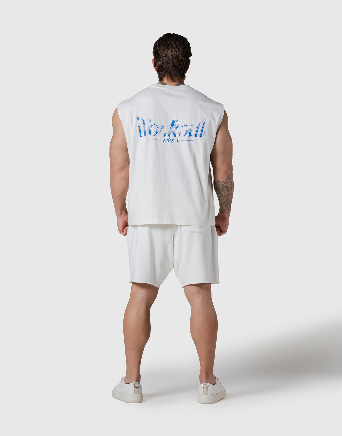 Work Out Graphic Vintage Tanktop - Ivory
