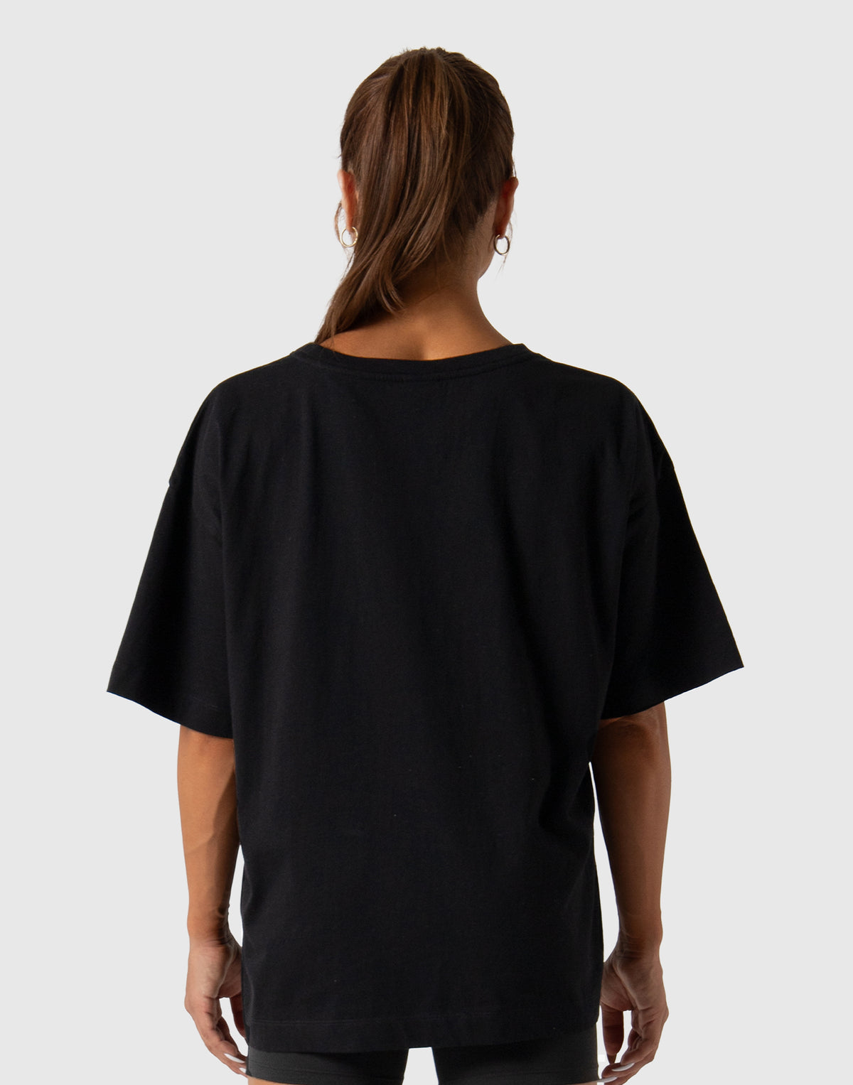 Vintage Washed Oversized T-Shirt - Black
