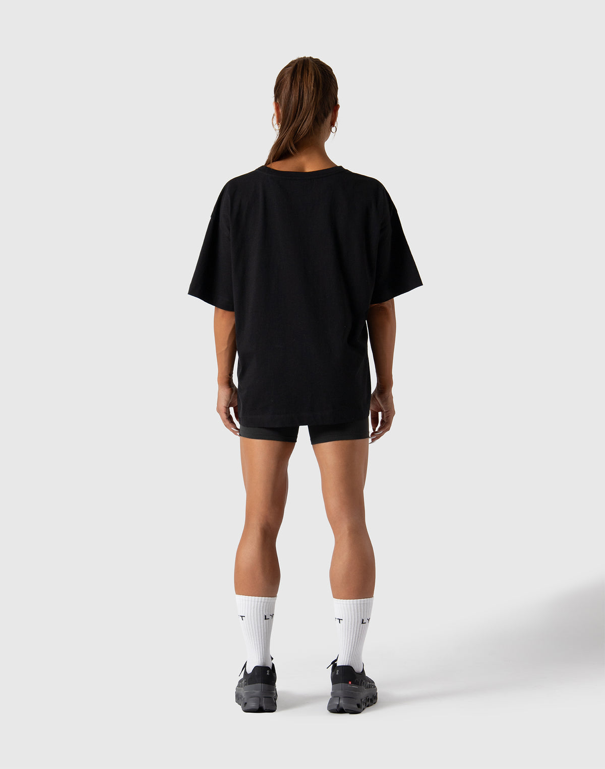 Vintage Washed Oversized T-Shirt - Black