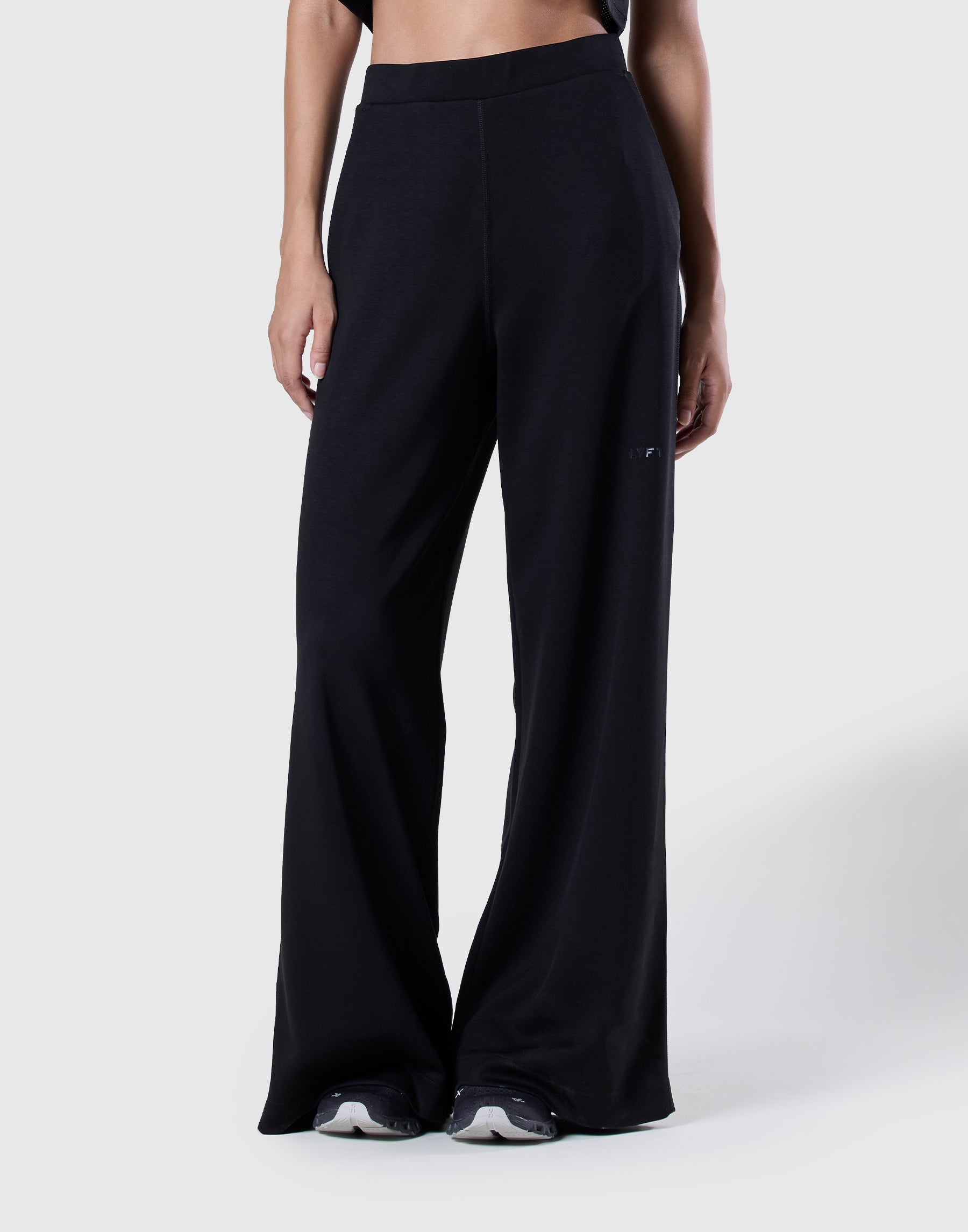 Double-Knit Straight-Leg Pants - Black – LÝFT