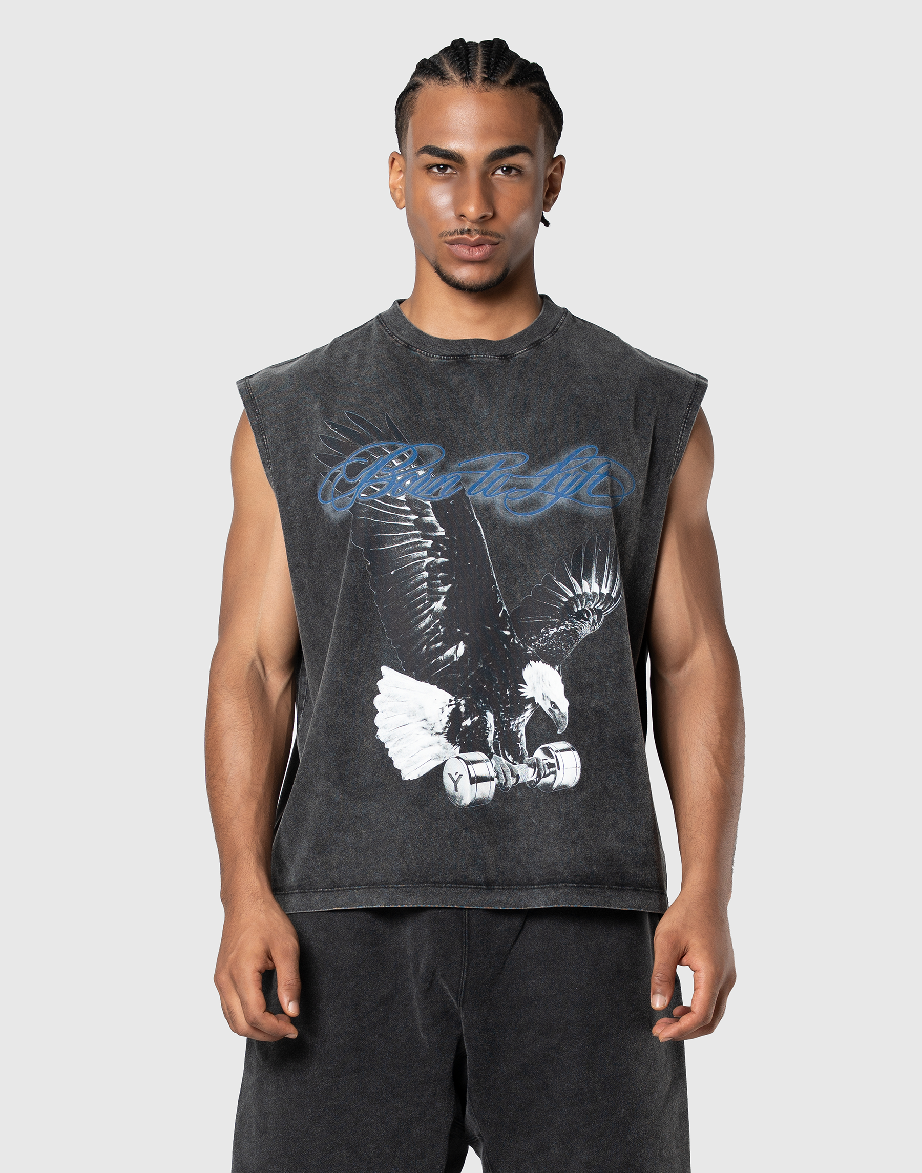 【新品未使用】LYFT デスメタルロゴヴィンテージメタルタンクトップ アイボリー Iron Eagle Graphic Vintage Tanktop - Black – LÝFT