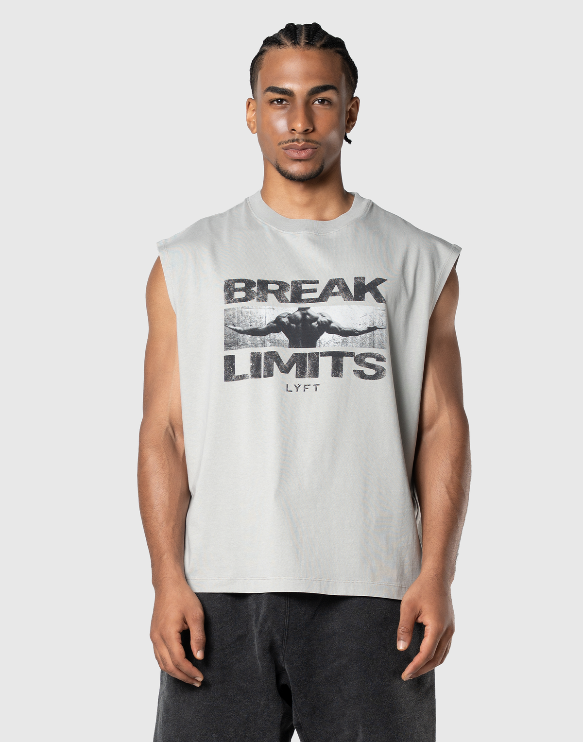 Original Photo Graphic Vintage Tanktop - Grey