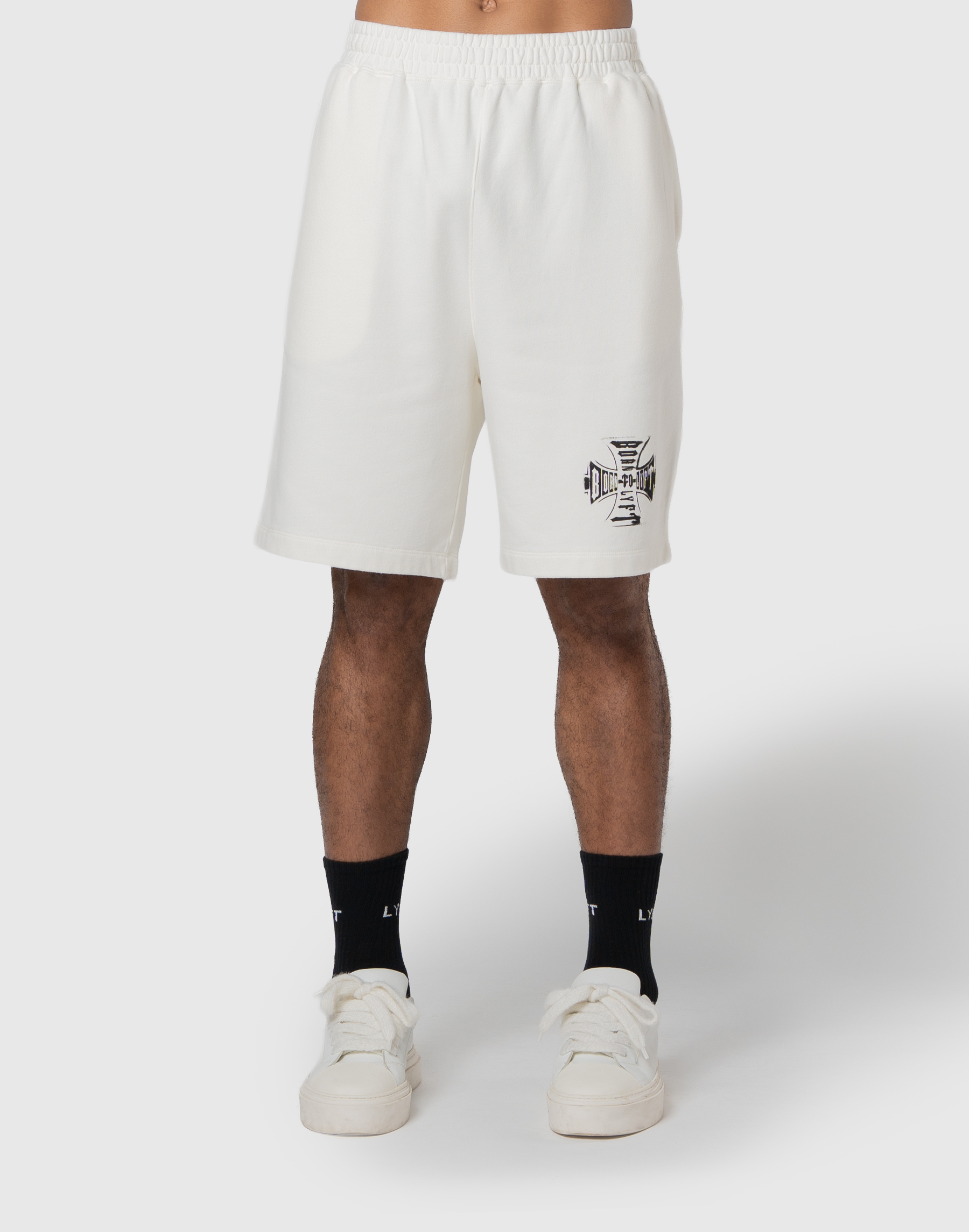 パンツ LYFT 2line vintage sweat shorts Iron Cross Logo Vintage Sweat Shorts - Ivory – LÝFT